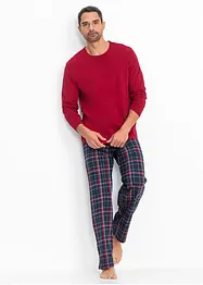 Pyjamas av 100% økologisk bomull med lange ermer., bonprix