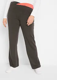 Treningsbukse i bomull med stretch, Bootcut (2-pack), bonprix
