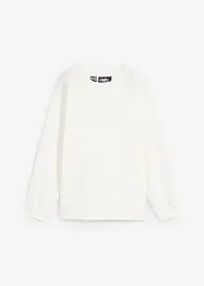 Sweatshirt med strikket innfelling, bonprix