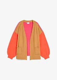 Oversized cardigan med Color-Blocking, bonprix