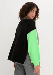 Oversized cardigan med Color-Blocking, bonprix