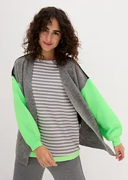 Oversized cardigan med Color-Blocking, bonprix