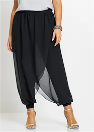 Bukse med chiffon, bonprix