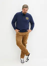 Sweatshirt med polokrage, bonprix