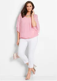 Chiffonbluse med topp under, bonprix