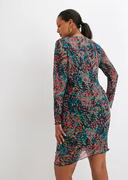 Mesh-kjole med print, bonprix