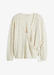 Cardigan med hullmønster, bonprix