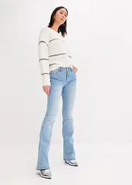 Flared jeans, Mid Waist, stretch, bonprix