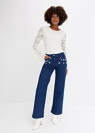 Wide Leg-jeans Mid Waist, bonprix