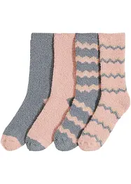 Kosesokker med resirkulert polyester (4-pack), bonprix