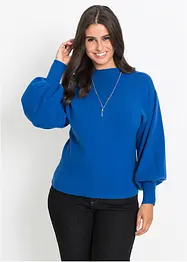 Strikket genser med ballongermer, bonprix