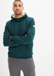 Termo-sweatshirt med hette og teddyfôr, bonprix