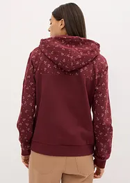 Hettegenser i ren bomull med glidelås, bonprix