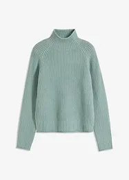 Strikket genser med ståkrage, bonprix