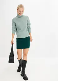 Strikket genser med ståkrage, bonprix