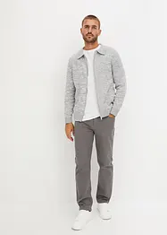 Polo-cardigan med glidelås, bonprix