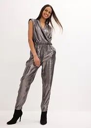 Jumpsuit med glansprint, bonprix