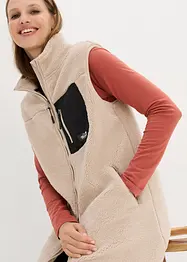 Vest i tedyfleece, bonprix