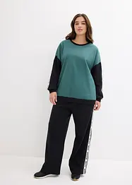 Joggedress med sweatshirt og vid bukse (2-delt sett), bonprix