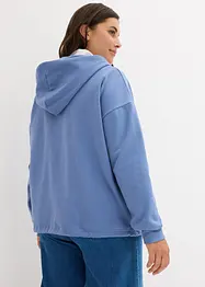 Sweatshirt med hette og snøring i nederkant, bonprix