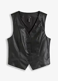 Vest i imitert skinn, bonprix