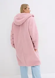 Kåpe i pilé med hette og lommer, bonprix
