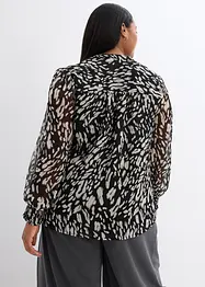 Bluse med dekorative bånd, bonprix