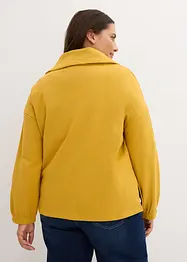 Uformell sweatshirt med stor troyerkrage og lange ermer, bonprix