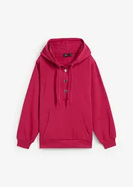 Oversized sweatshirt med hette, bonprix