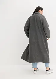 Dobbeltspent oversized kåpe i ull-look, bonprix