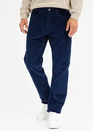 Relaxed fit-termobukse i kordfløyel med flanellfôr, Straight, bonprix