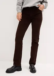 Kordfløyelsbukse med stretch, Straight, bonprix