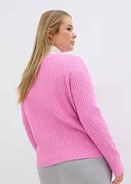 Ribbet cardigan, bonprix