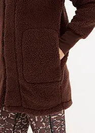 Teddyfleece-jakke, Oversized, bonprix