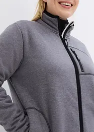 Jakke i strikket fleecemateriale med pilefleece på innsiden, bonprix