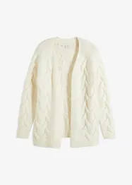 Åpen cardigan med flettemønster, bonprix