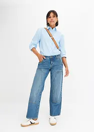 Wide Leg-jeans Low Waist, bonprix