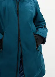 Lang funksjons-outdoorjakke med teddyfleece, vanntett, bonprix