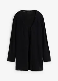 Cardigan i ren bomullsslub, bonprix