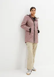 Lang funksjons-outdoorjakke med teddyfleece, vanntett, bonprix