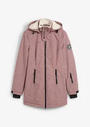 Lang funksjons-outdoorjakke med teddyfleece, vanntett, bonprix