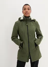 Lang funksjons-outdoorjakke med teddyfleece, vanntett, bonprix