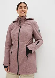 Lang funksjons-outdoorjakke med teddyfleece, vanntett, bonprix