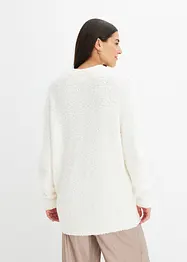 Oversized genser i fluffy garn, bonprix