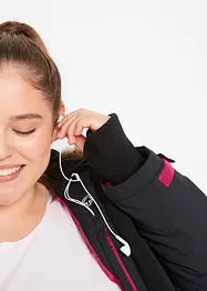 Vattert parkas i vannavvisende materiale, bonprix