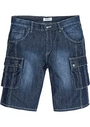 Bermudashorts i denim med cargolommer, Regular Fit, bonprix