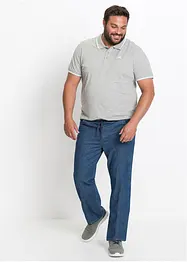 Classic Fit-pull on-bukse i lett bomull, Straight, bonprix