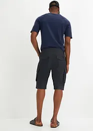 Bermudashorts i 100% bomull med cargolommer, Relaxed Fit, bonprix