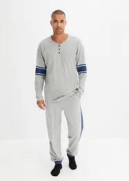 Pyjamas med knappestolpe, bonprix