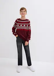 Genser med koftemønster for barn, bonprix
